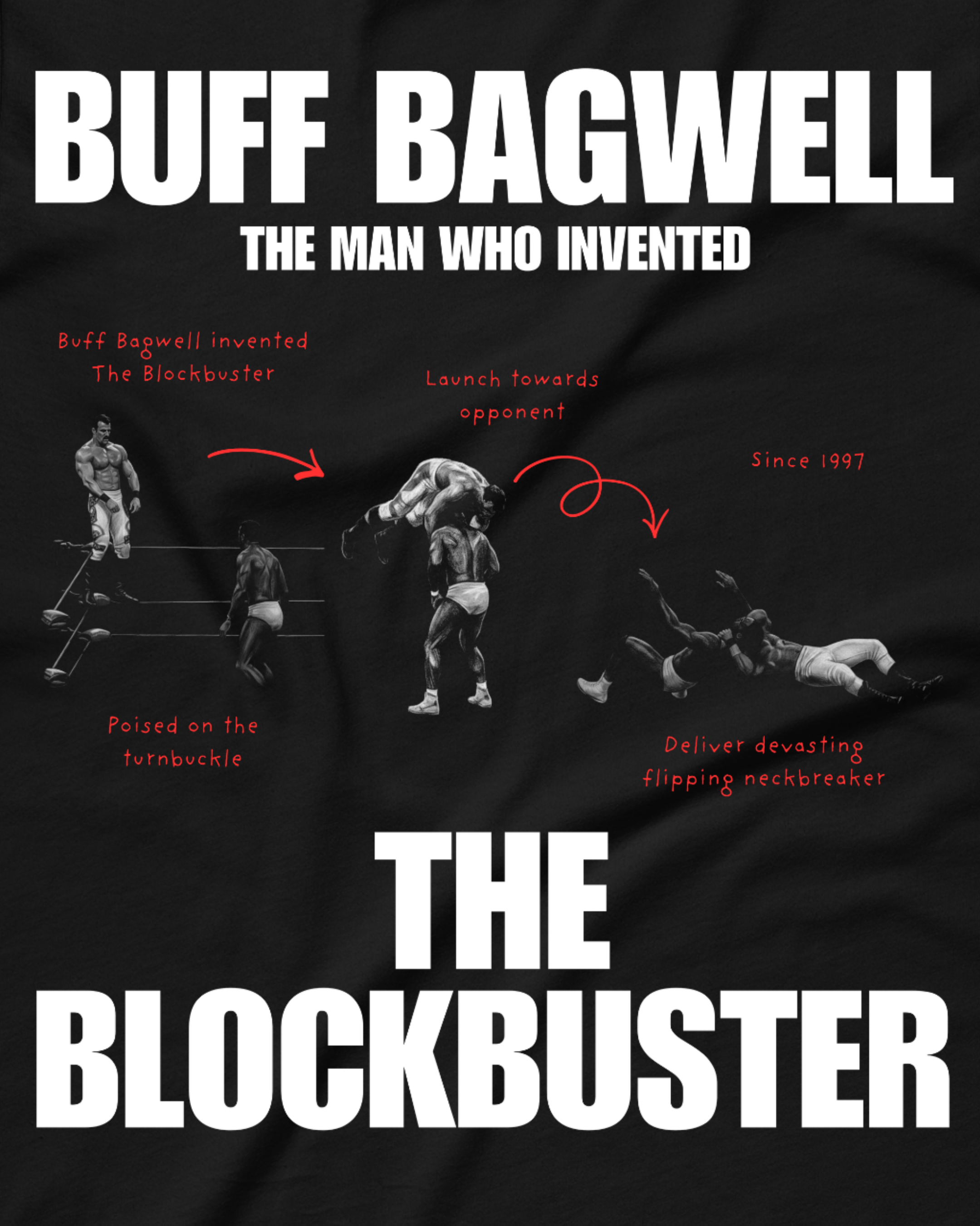 Buff Bagwell – The Original Blockbuster ’97 Shirt