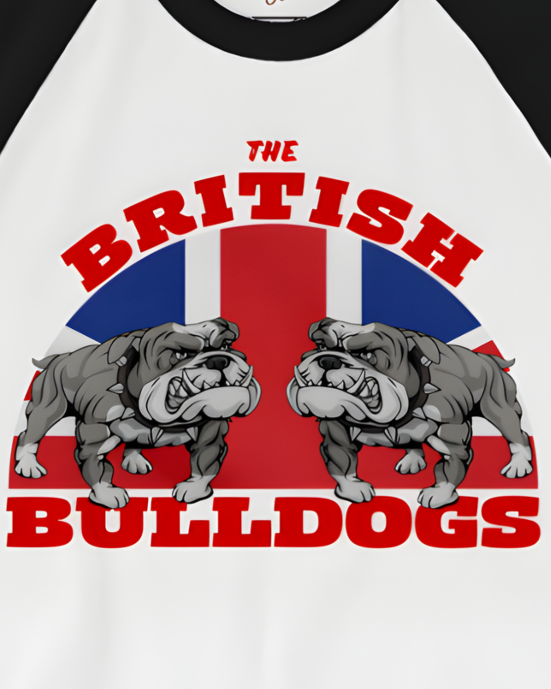 Dynamite Kid - 3/4 British Bulldogs 80's Ringer Shirt