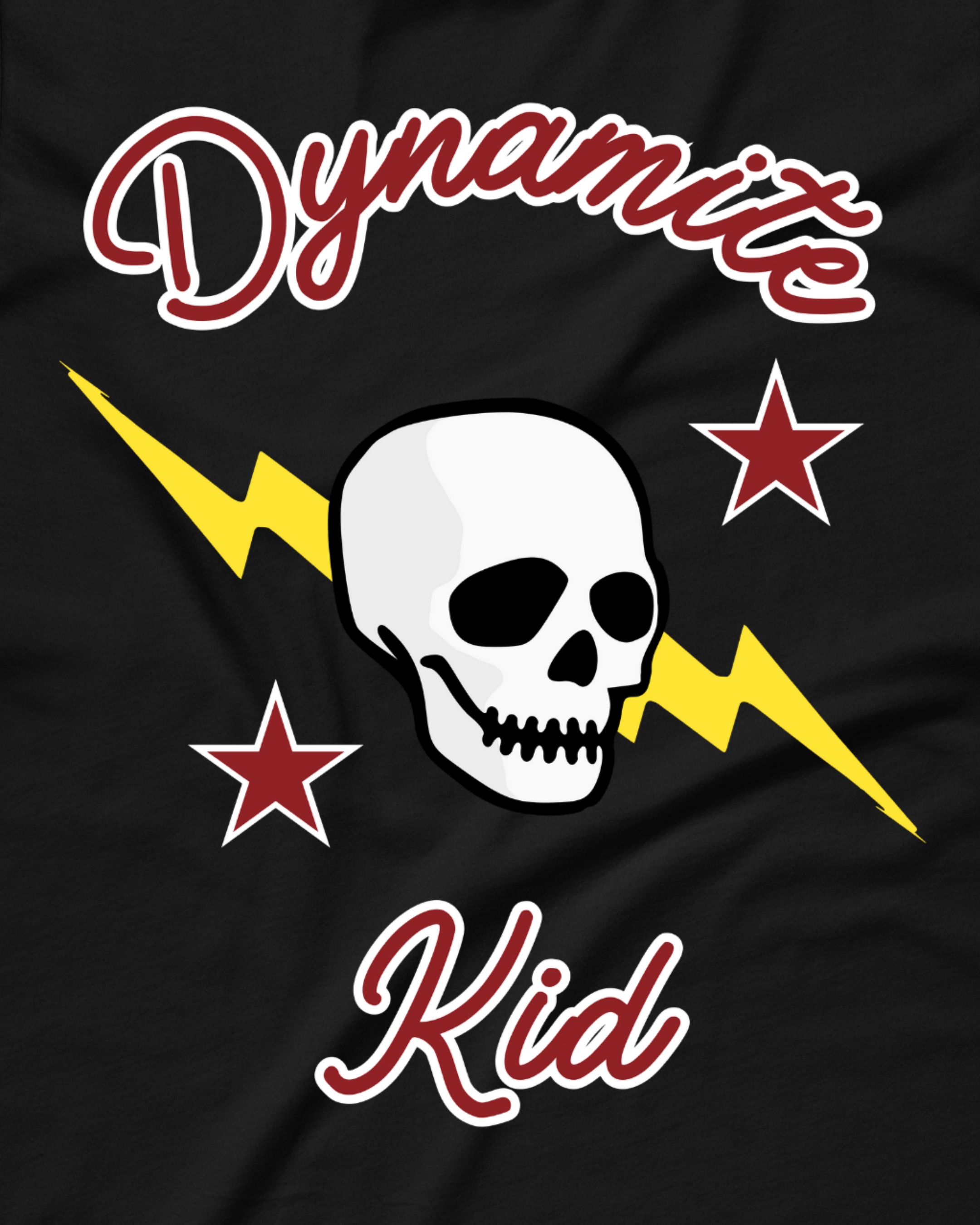 Dynamite Kid - Skull and Bolt Shirt